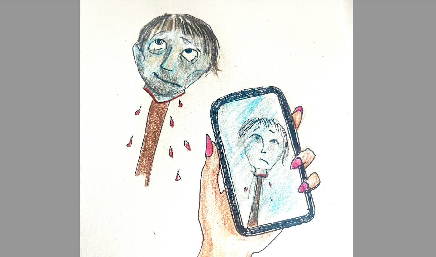 Contrived Drawing London Sketches - Confusion Reigns - Katherine De Vere
